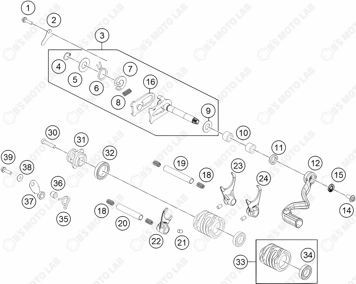 Shifting Mechanism, 2024 Husquvarna Tc-65 – B's Moto Lab