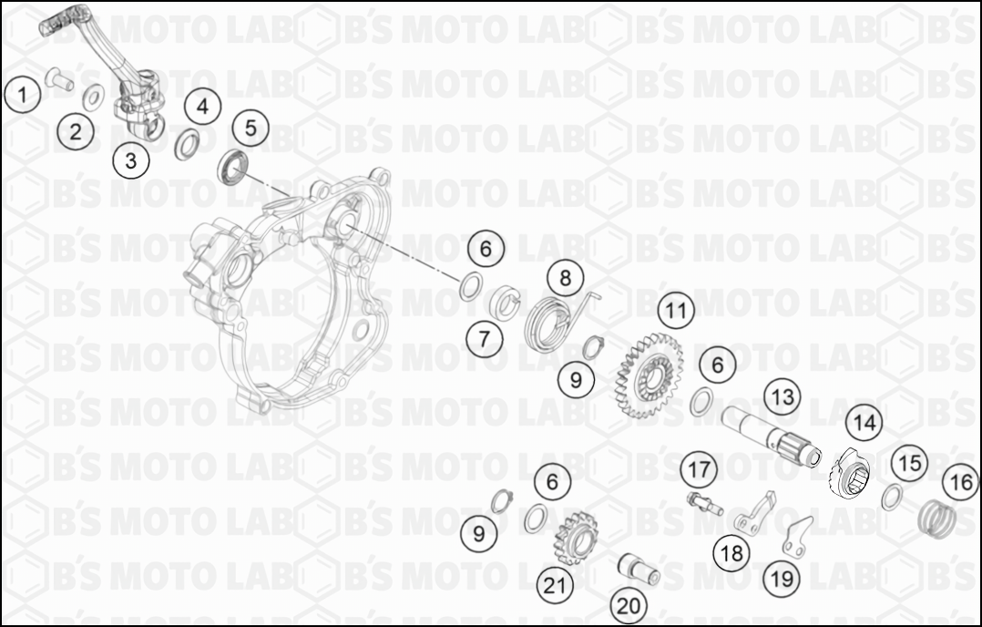 Kick Starter, Engine, 65 SX 2023 B's Moto Lab
