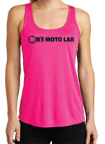 Women Logo Racer Back Tank Shirt Pink/ Black