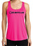 Women Logo Racer Back Tank Shirt Pink/ Black