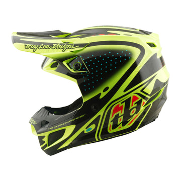 Troy Lee Designs - SE5 POLYCARBONATE HELMET W/MIPS - THE LINE FLO YELLOW