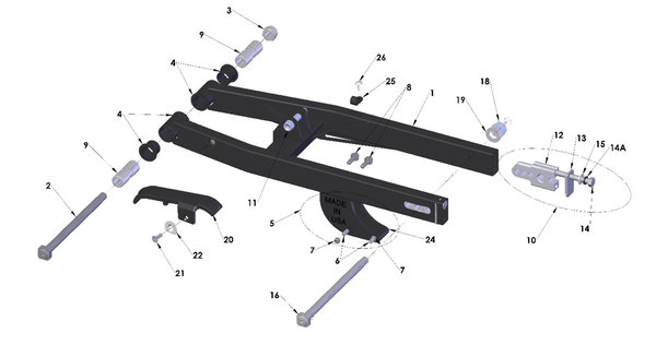 Swingarm, 2024 Cobra CX50FWE