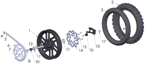 Rear Wheel, 2024 Cobra CX50FWE