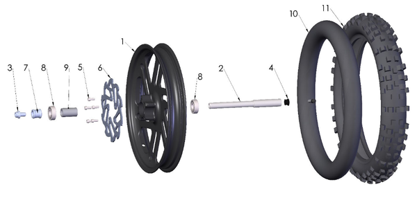 Front Wheel, 2024 Cobra CX50FWE