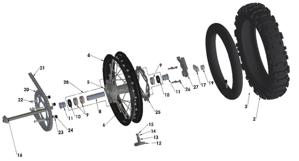 【おトク】 2024 Wheel, Rear Cobra Lab Moto B's – CX65 アクセサリー