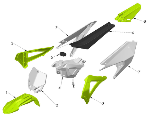 Plastic Bodywork & Seat, 2024 Cobra CX65