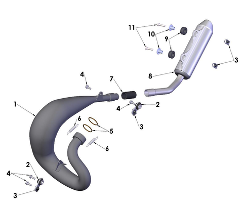 Exhaust System, 2024 Cobra CX65
