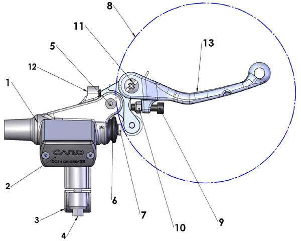 Front Brakes - Master Cylinder, 2024 Cobra CX65