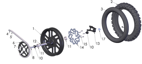 Rear Wheel, 2023 Cobra CX5E