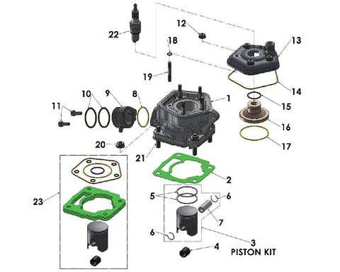 Engine - Top End, 2023 Cobra CX50FWE