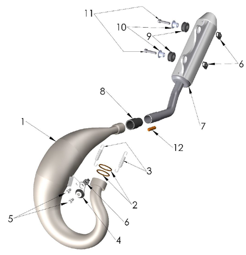 Exhaust System, 2023 Cobra CX50FWE