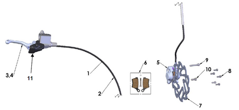Front Brakes, 2023 Cobra CX50FWE