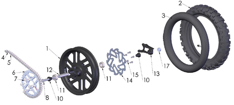 Rear Wheel, 2023 Cobra CX50FWE