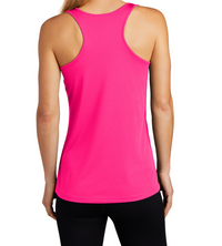 Women Logo Racer Back Tank Shirt Pink/ Black