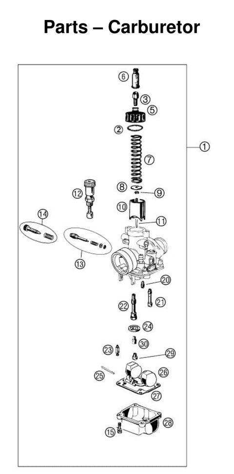 Carburetor, 2027 COBRA CX50 SR