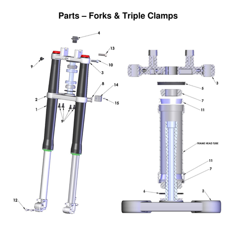Forks & Triple Clamps, 2027 COBRA CX50 SR