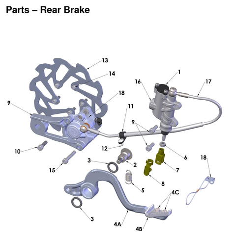Rear Brake, 2027 COBRA CX50 SR