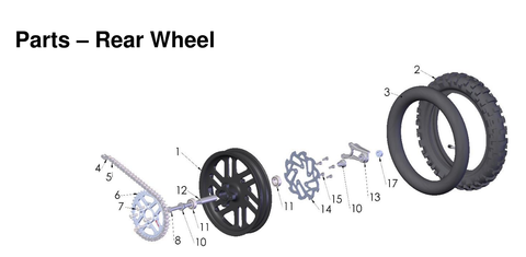 Rear Wheel, 2027 COBRA CX50 SR