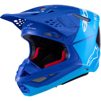 ALPINESTARS - SUPERTECH M10 HELMET SOLID MIPS - Blue/Black Carbon