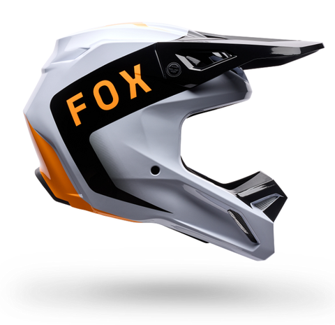 FOX - YTH V1 NOBLE HELMET - Black/White - YL