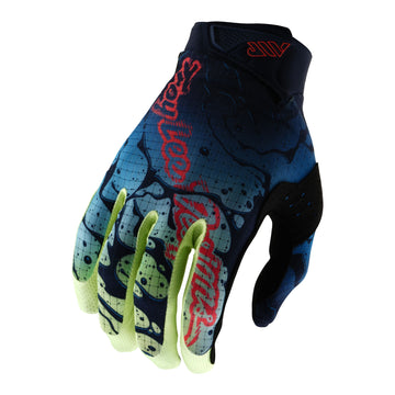 Troy Lee Designs - YOUTH AIR GLOVE - DRIP GLO YELLOW / DARK NAVY