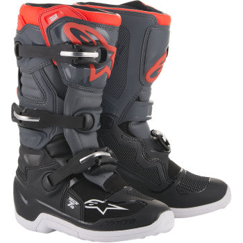 ALPINESTARS - YOUTH TECH 7S BOOTS - Black/ Gray