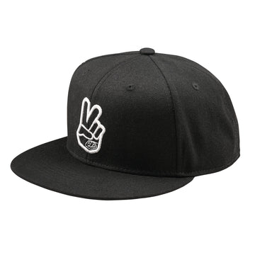 Troy Lee Designs - FLAT BILL SNAPBACK ; PEACE BLACK
