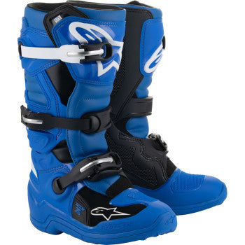 ALPINESTARS - YOUTH TECH 7S BOOTS - Blue/Black/White