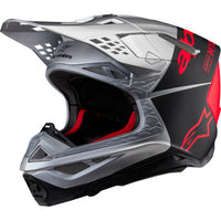 Alpinestar HELMET SUPERTECH S-M10 FLOOD MIPS® Helmet HELMET SIL/BLK/ORG FLUO