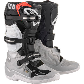 ALPINESTARS - YOUTH TECH 7S BOOTS - Black/Silver/White/Gold