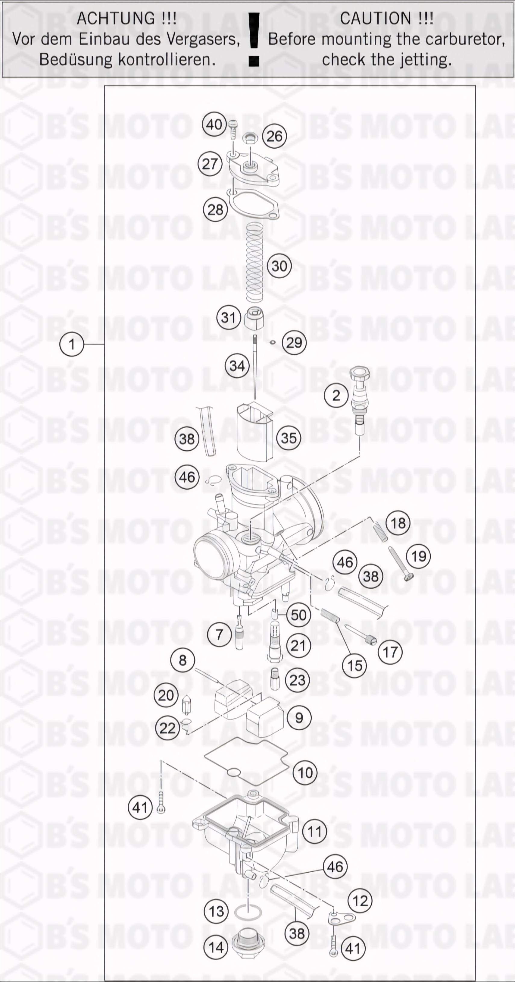 書85 Carburetor, Engine 85 SX 2023 – B's Moto Lab