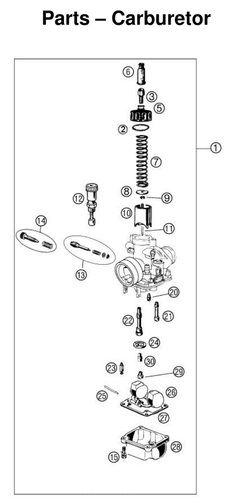 CARBURETOR, 2026 COBRA CX-50-FWE
