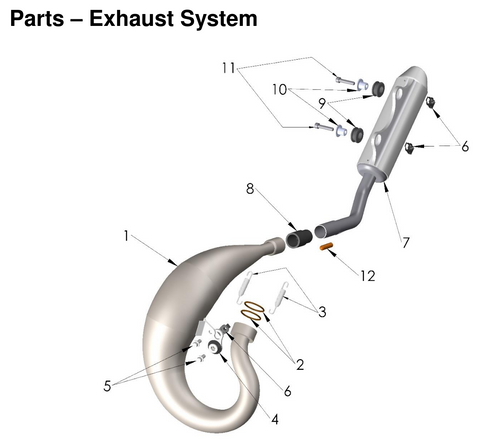 EXHAUST SYSTEM, 2026 COBRA CX-50-FWE