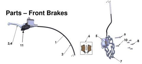 FRONT BRAKES, 2026 COBRA CX-50-FWE