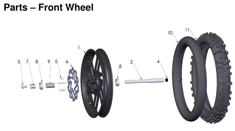 FRONT WHEEL, 2026 COBRA CX-50-FWE