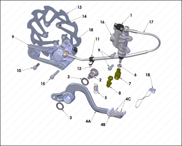 Rear Brake System, 2025 COBRA CX-50-SR