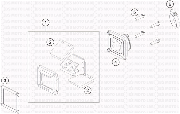 Reed Valve Case, Engine 85 SX 2023 – B's Moto Lab