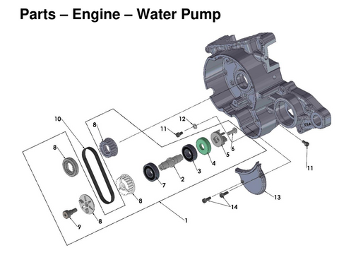 Engine - Ignition and Water Pump, 2026 COBRA CX-50-JR