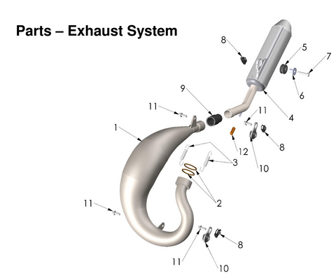 Exhaust System, 2026 COBRA CX-50-JR