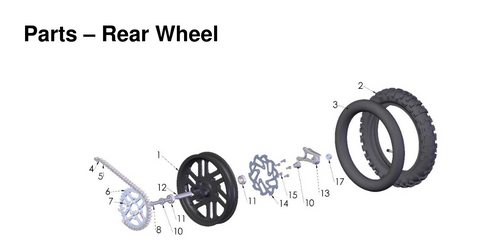 Rear Wheel, 2026 COBRA CX-50-JR