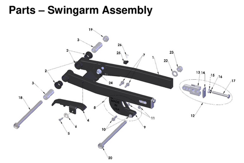 Swingarm, 2026 COBRA CX-50-JR