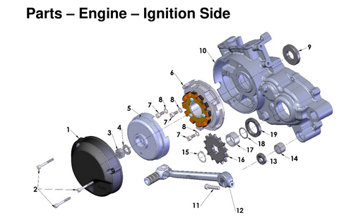 Engine - Ignition Side, 2026 COBRA CX-65