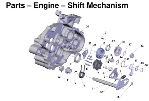 Engine - Shift Mechanism, 2026 COBRA CX-65