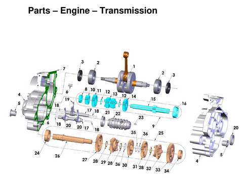 Engine - Transmission, 2026 COBRA CX-65
