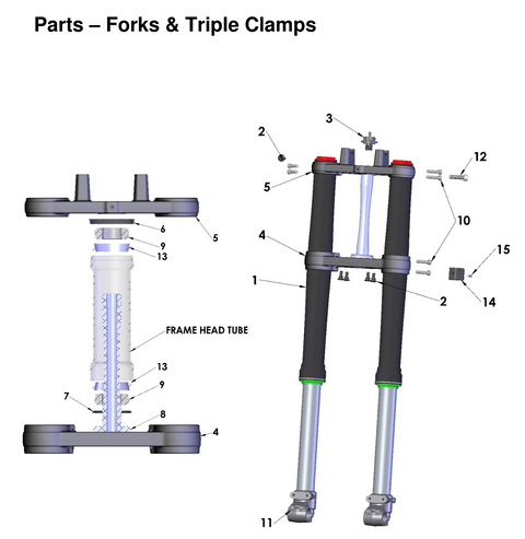 Forks & Triple Clamps, 2026 COBRA CX-65