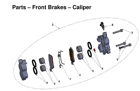 Front Brakes - Caliper, 2026 COBRA CX-65