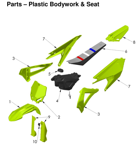 Plastic Bodywork & Seat, 2026 COBRA CX-65