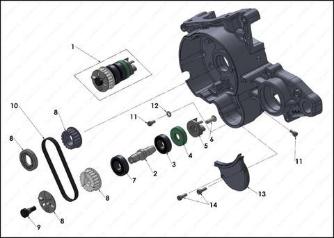 Engine – Ignition and Water Pump, 2024 COBRA CX-50-FWE-ANN