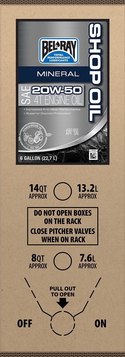 3601-0859 - OIL SHOP 20W50 6GL