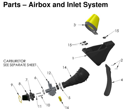 Airbox and Inlet System, 2026 COBRA CX-50-JR